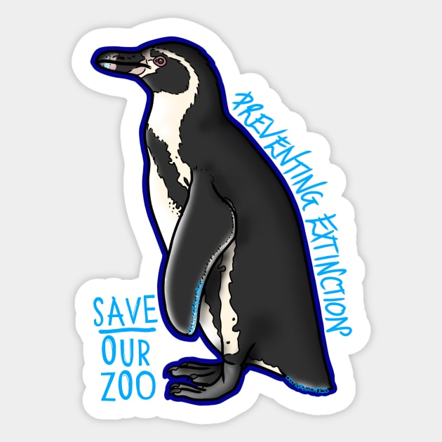 Day 29- Humboldt Penguin Sticker by CelticDragoness